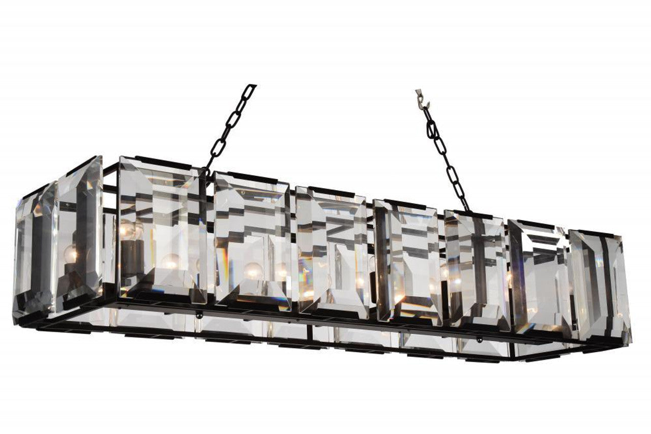 Black Crystal chandelier - Tessa Gleam for dining room view 1