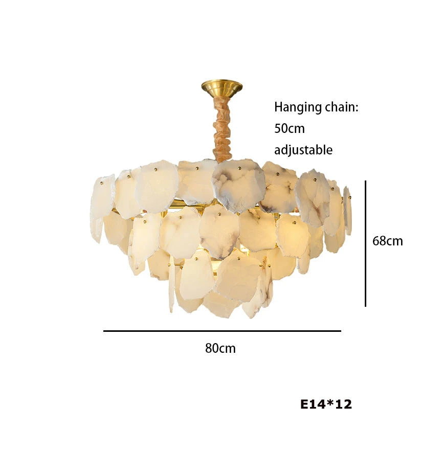 Brass Brass Tiered chandelier - Hera Lane for dining room view 8