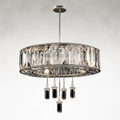 Silver Crystal chandelier - Juno Stone for dining room view 1
