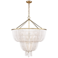 Arlington Chandelier, 8-Light, Silver, Clear Heritage Crystal, 28"W (1305-40H MVLXV)