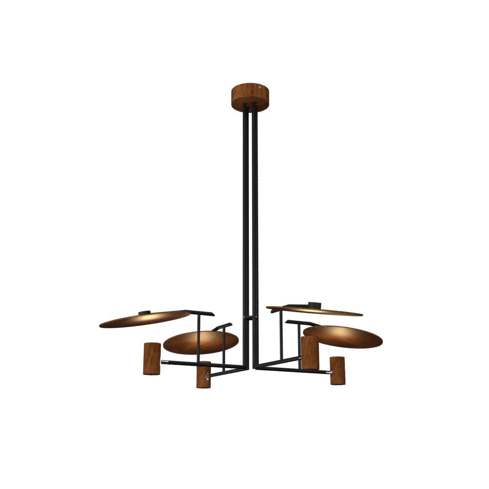 4-Light 43 in. LED Chandelier - Della Crest for dining room view 8