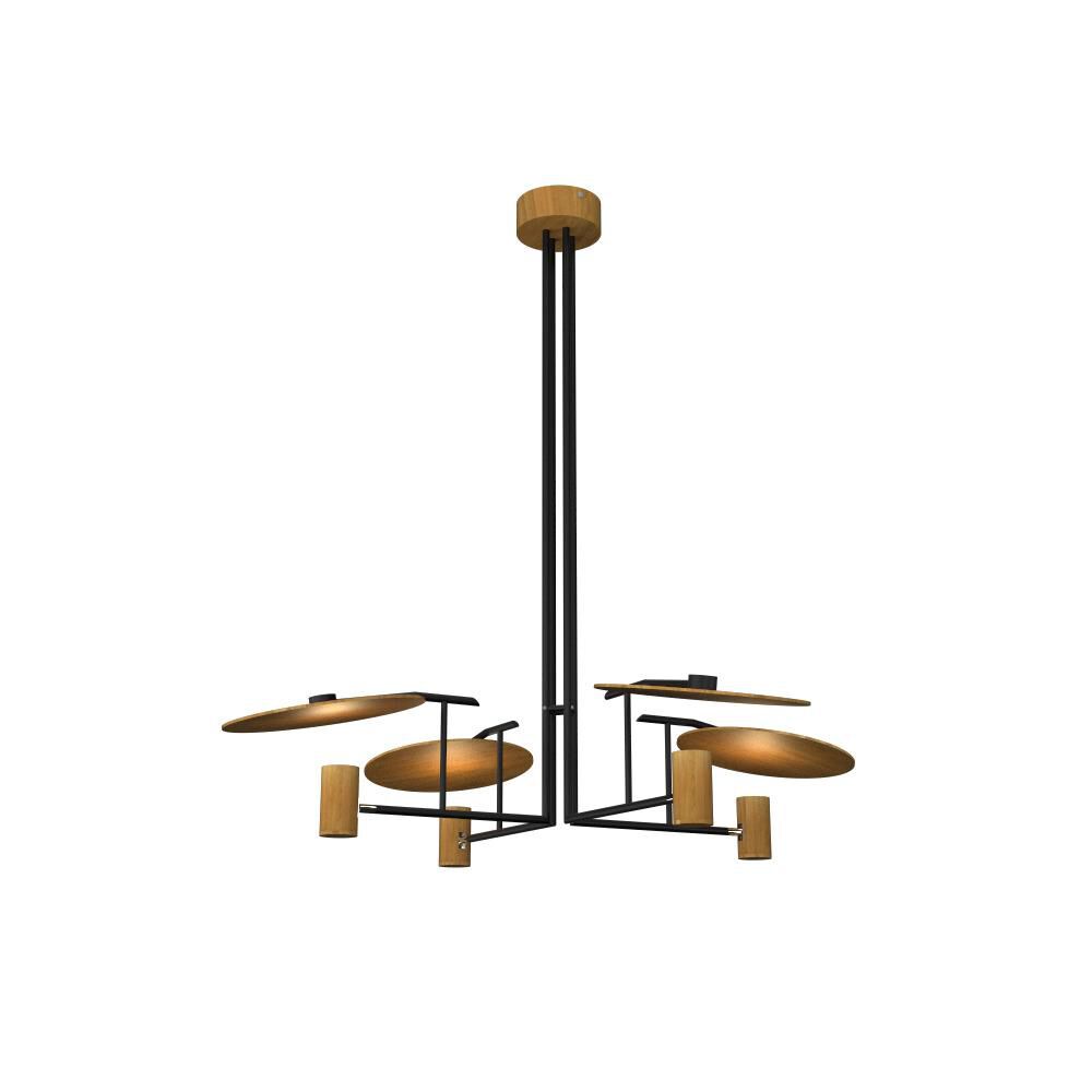 4-Light 43 in. LED Chandelier - Della Crest for dining room view 2