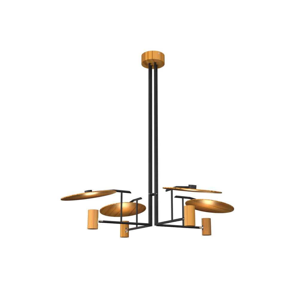 4-Light 43 in. LED Chandelier - Della Crest for dining room view 5