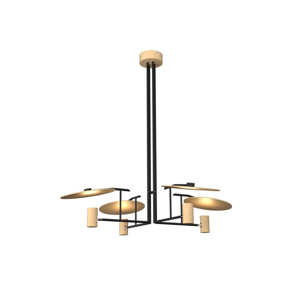 4-Light 43 in. LED Chandelier - Della Crest for dining room view 10