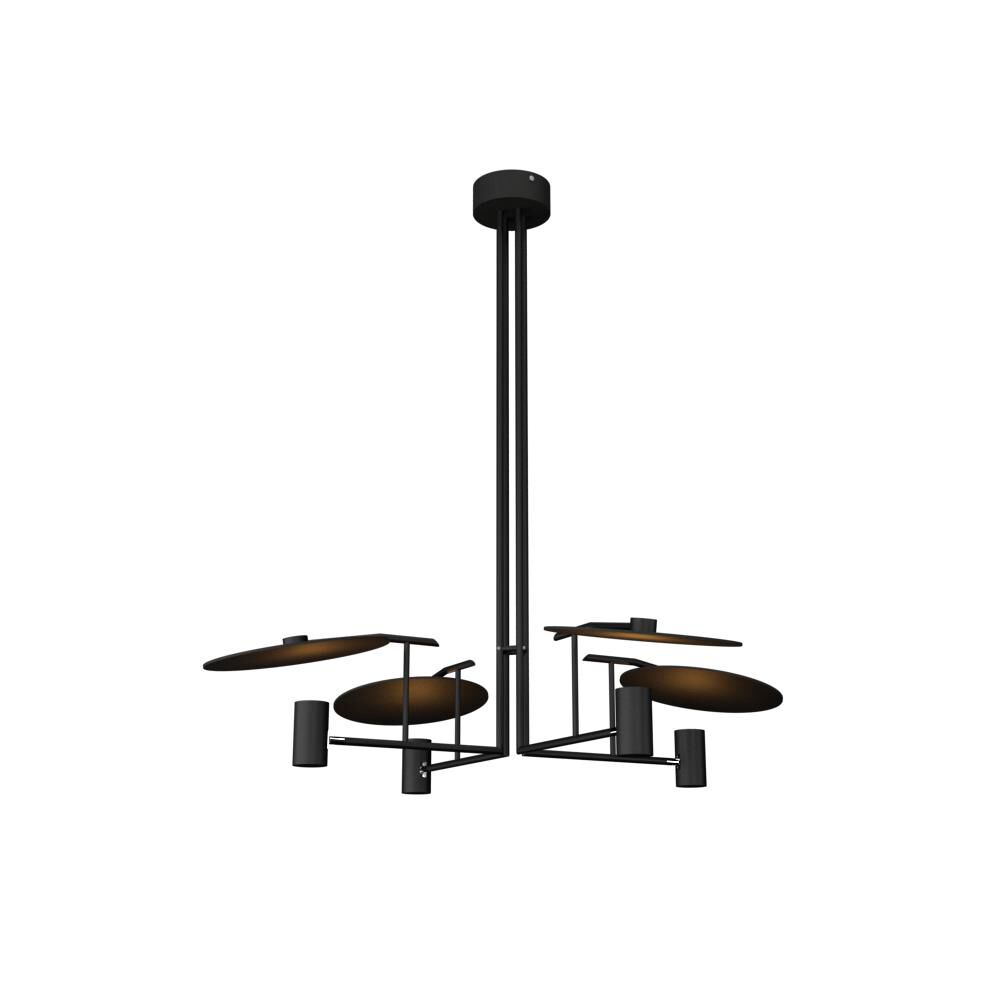 4-Light 43 in. LED Chandelier - Della Crest for dining room view 6