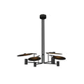 4-Light 43 in. LED Chandelier - Della Crest for dining room view 1