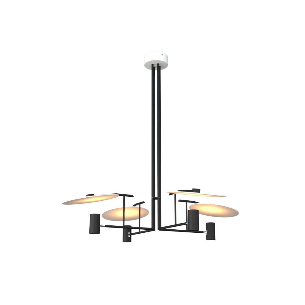 4-Light 43 in. LED Chandelier - Della Crest for dining room view 9