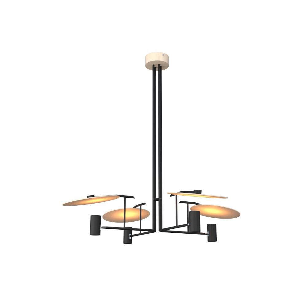 4-Light 43 in. LED Chandelier - Della Crest for dining room view 7