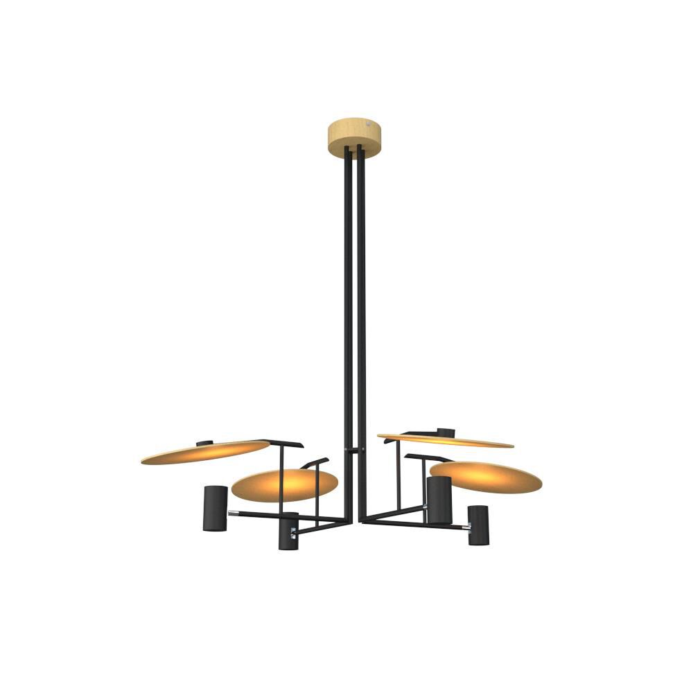 4-Light 43 in. LED Chandelier - Della Crest for dining room view 4
