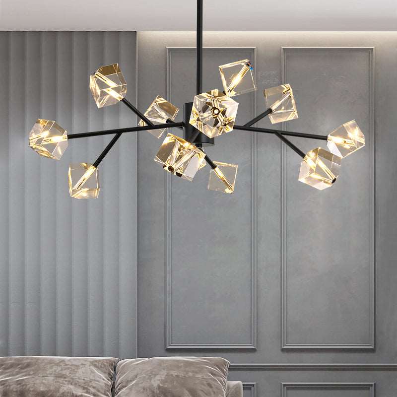 Black Crystal chandelier - Kestrel Bay for dining room view 2