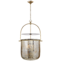 Cairn Pendant, 1-Light, Standard Height, LED, Sterling, Hand-Poured Glass, 6"W (139973-LED-STND-85 5DDTGA)