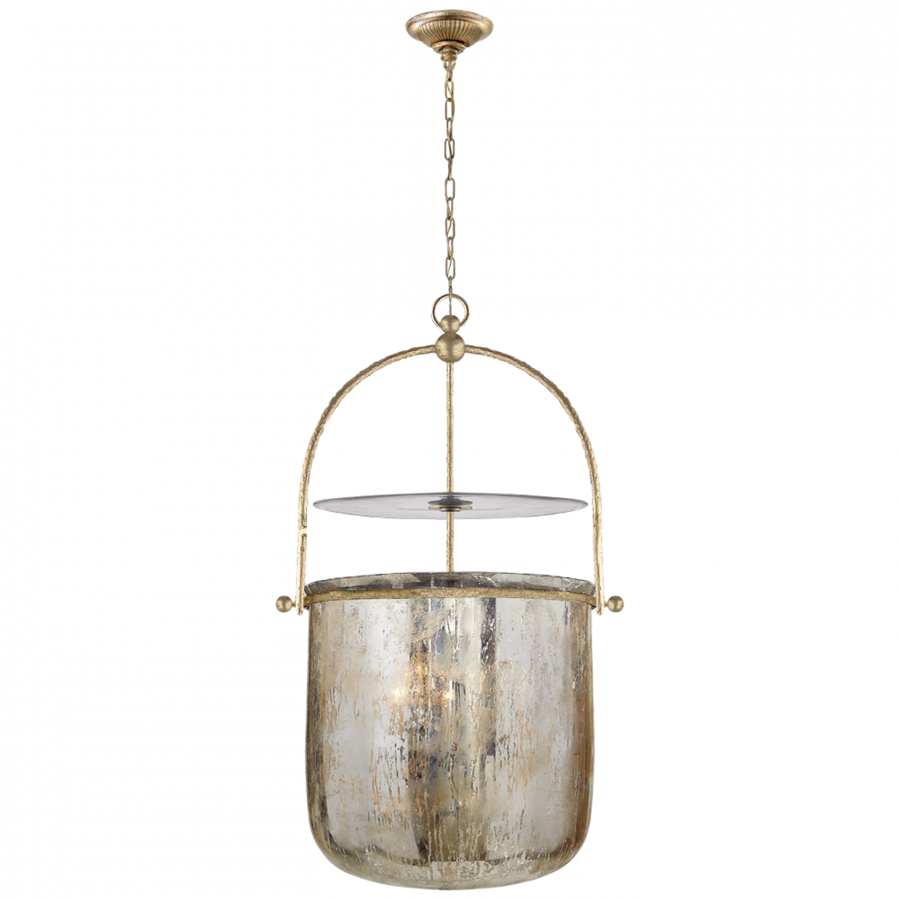 Cairn Pendant, 1-Light, Standard Height, LED, Sterling, Hand-Poured Glass, 6"W (139973-LED-STND-85 5DDTGA)