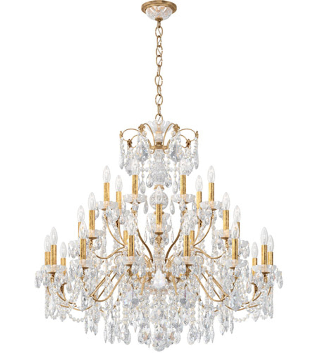 Clear Crystal Candle chandelier - Selene Field for dining room view 3