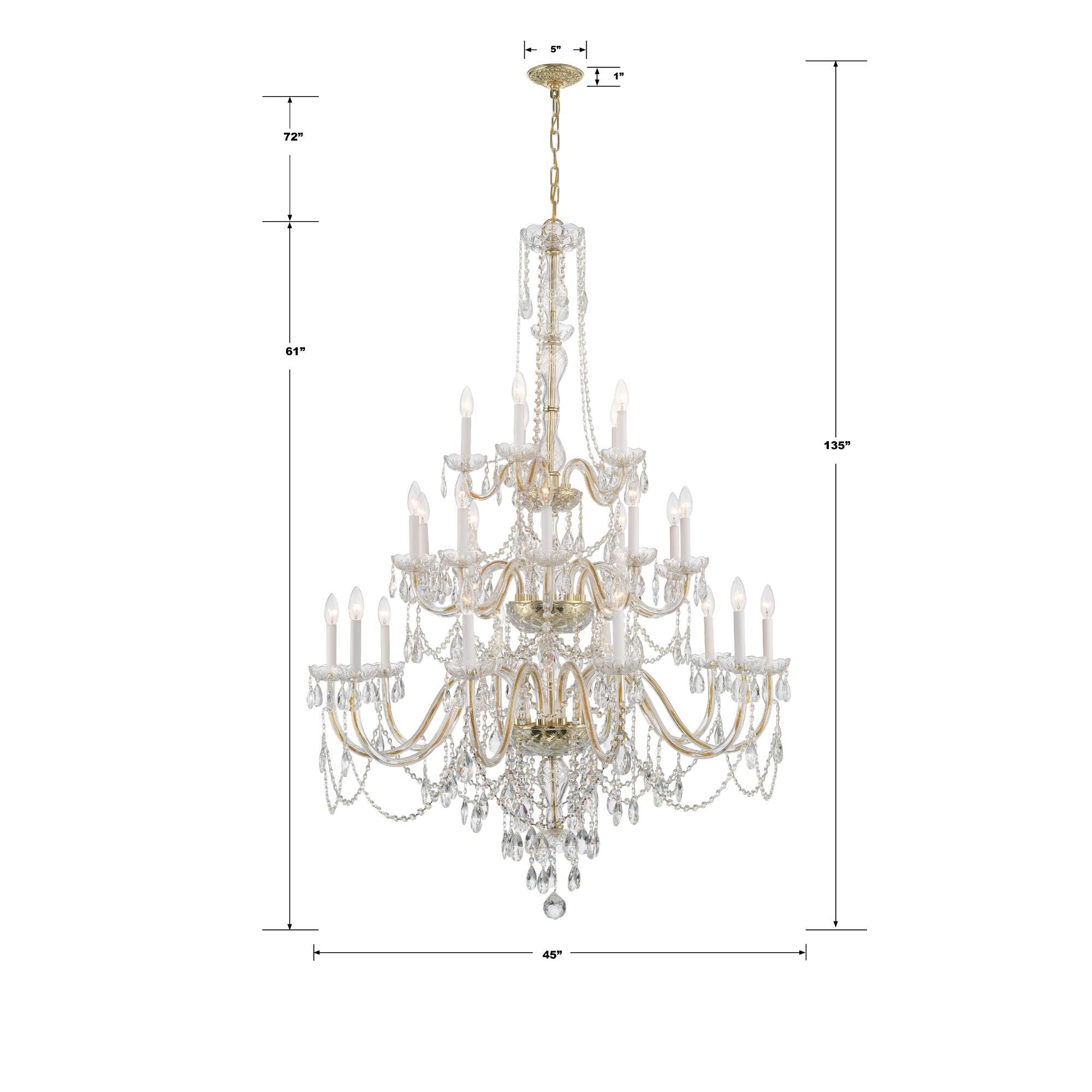 Candle chandelier - Jovie Arc for dining room view 12
