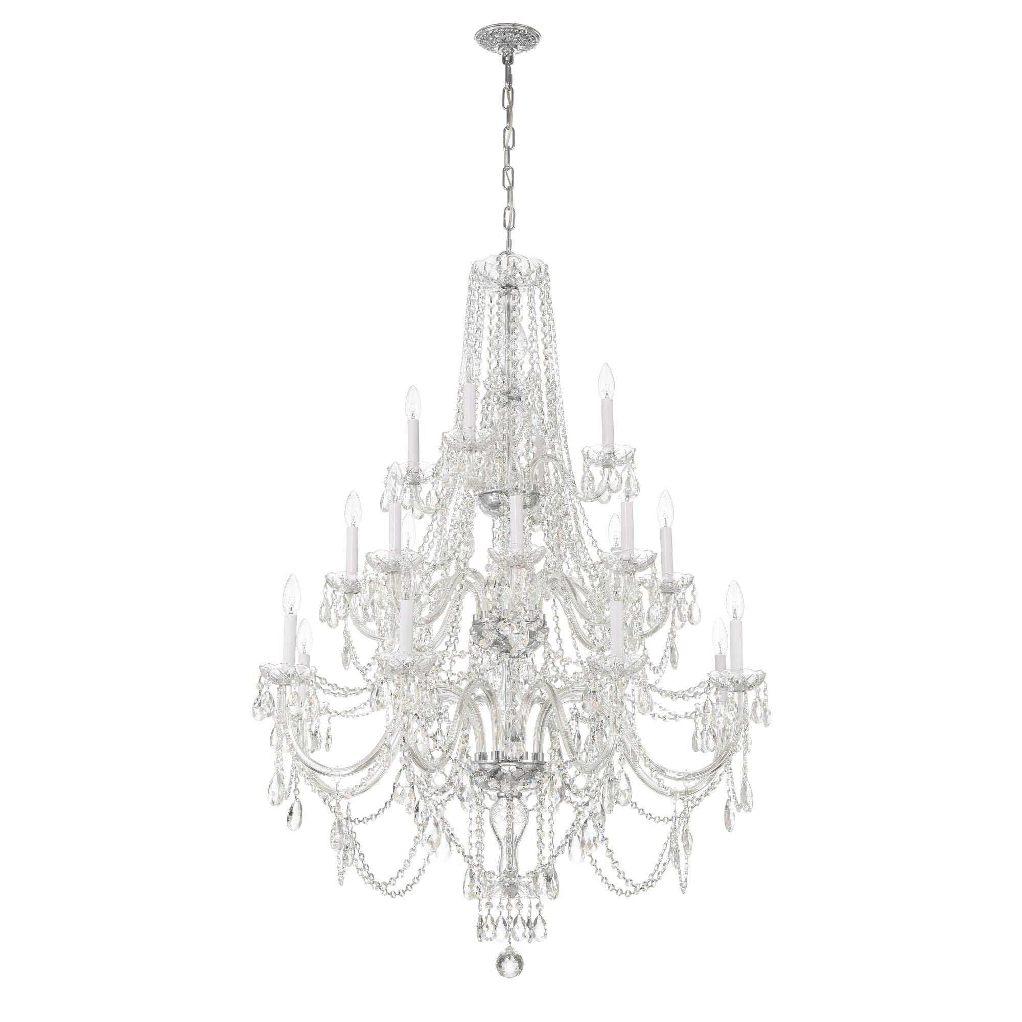 Candle chandelier - Lazuli Arc for dining room view 2