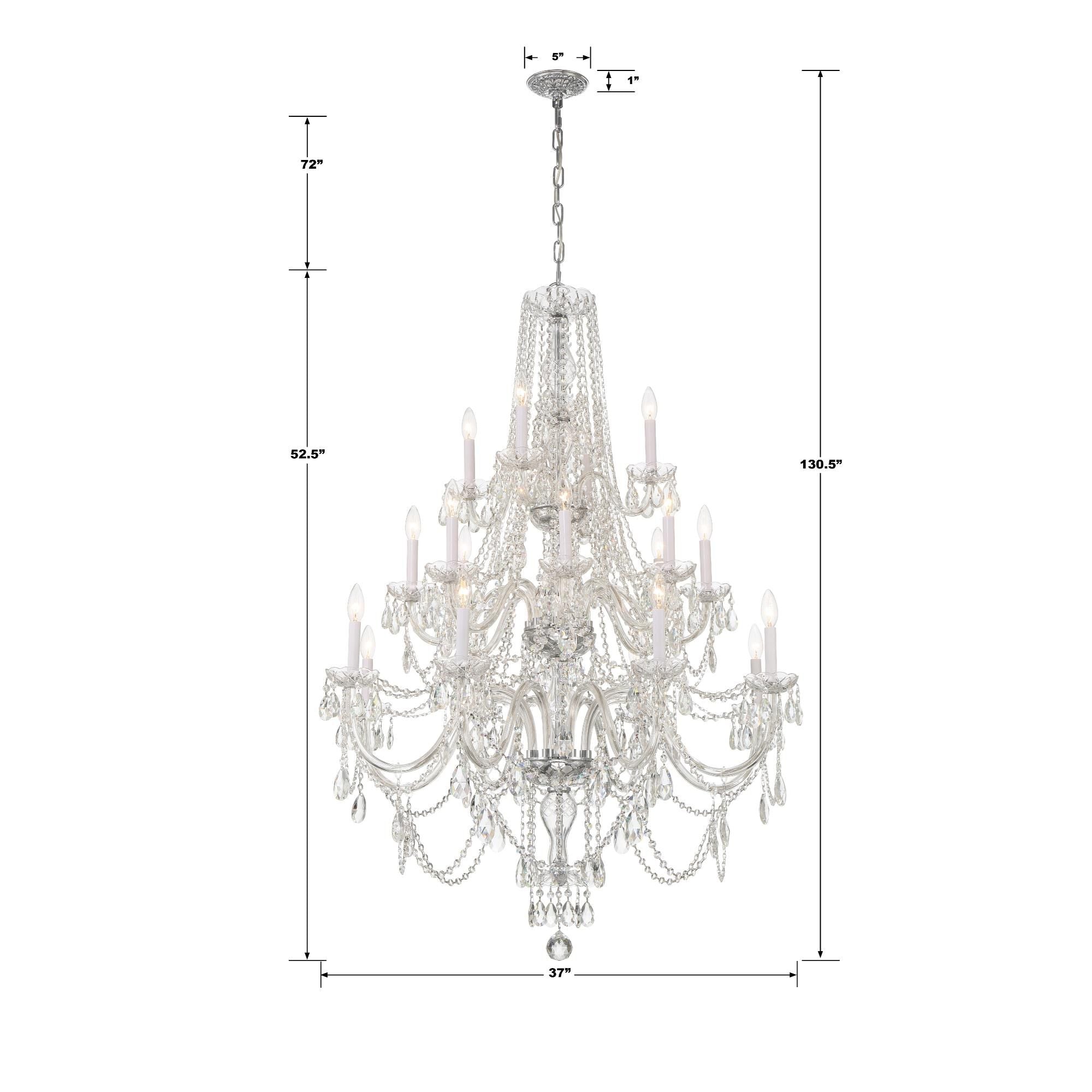 Candle chandelier - Lazuli Arc for dining room view 5