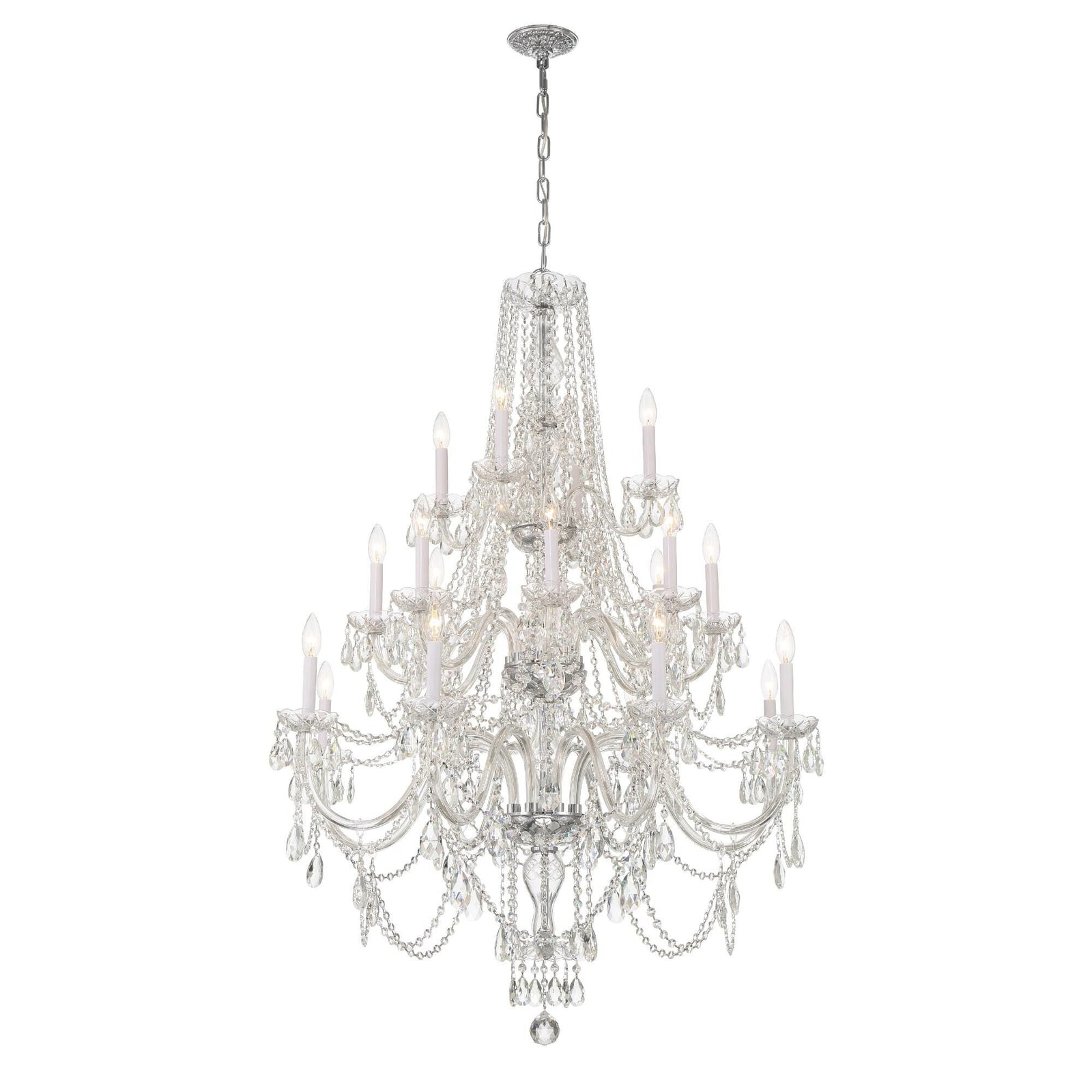 Candle chandelier - Lazuli Arc for dining room view 1