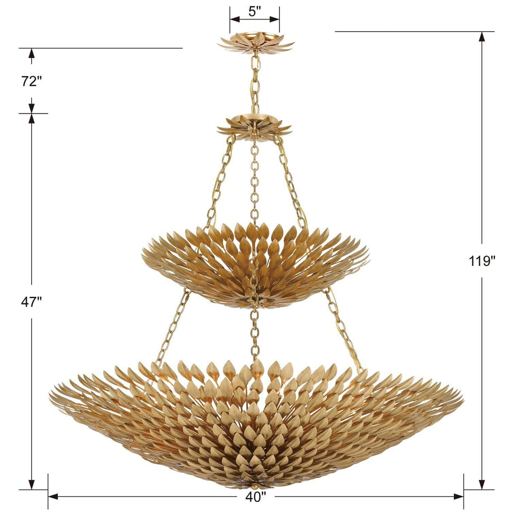 18-Light 40 in. Chandelier - Vale Arc for dining room view 6