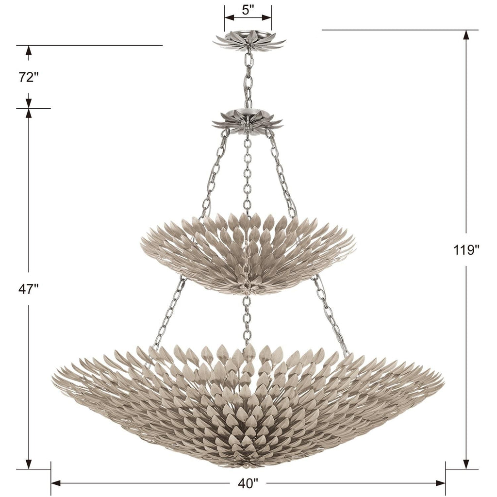 18-Light 40 in. Chandelier - Vale Arc for dining room view 3
