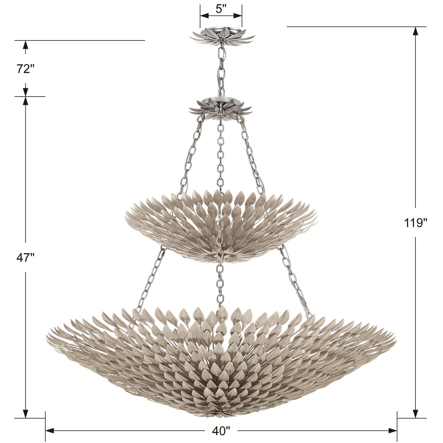 18-Light 40 in. Chandelier - Vale Arc for dining room view 4