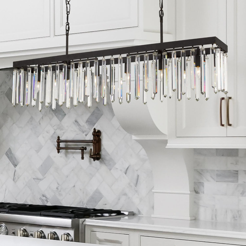 6-Light 49 in. Chandelier - Piper Arc for dining room view 6