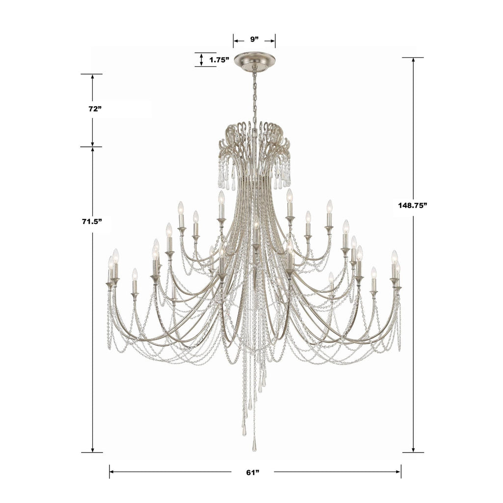 Candle chandelier - Quinn Arc for dining room view 8
