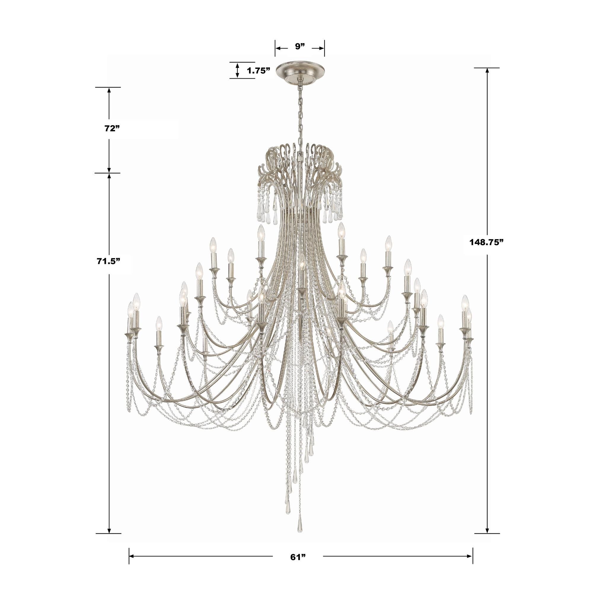 Candle chandelier - Quinn Arc for dining room view 8
