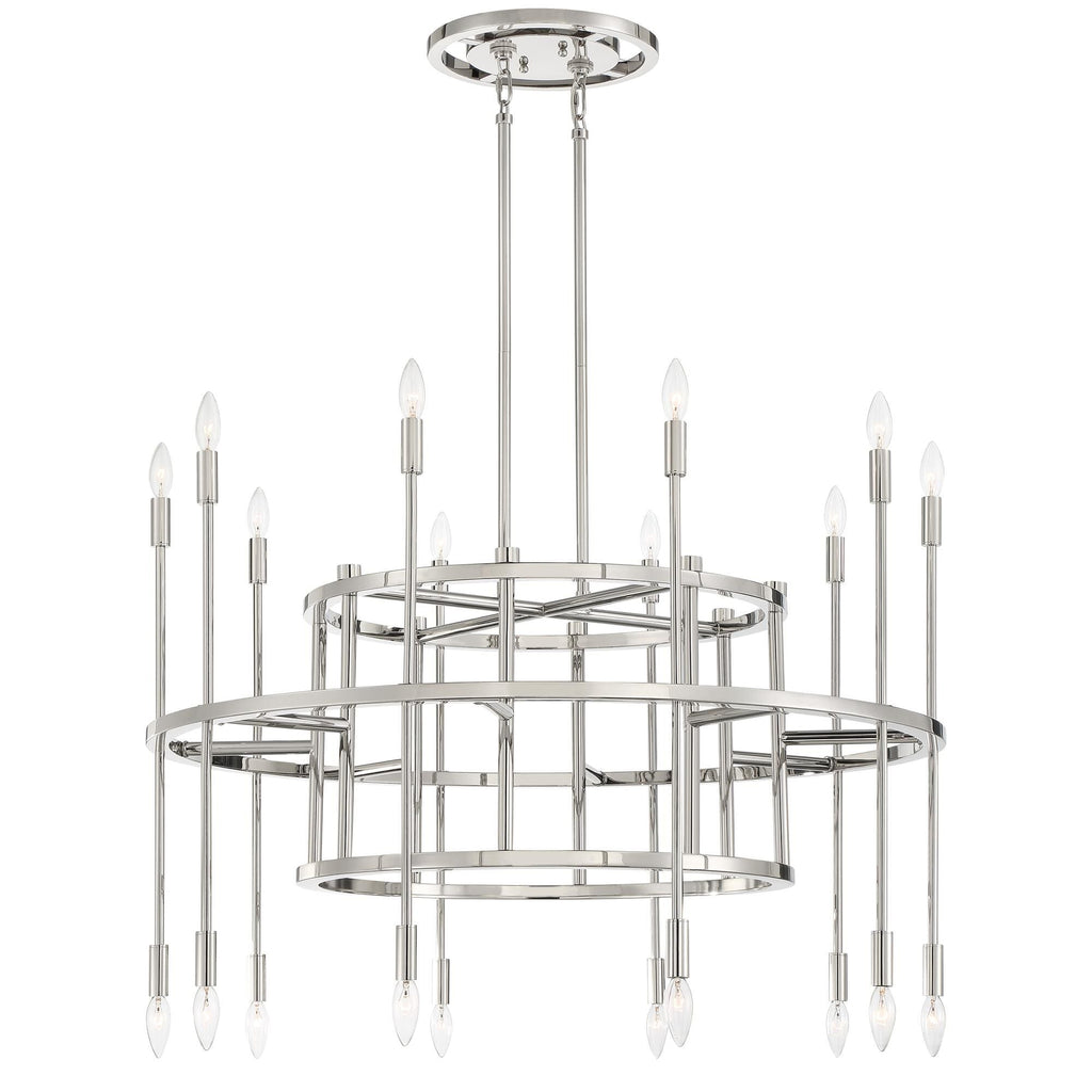 Candle chandelier - Rumi Arc for dining room view 2