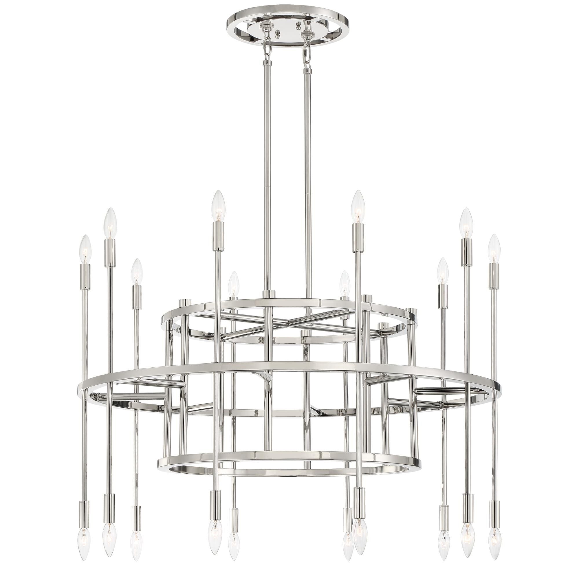 Candle chandelier - Rumi Arc for dining room view 2