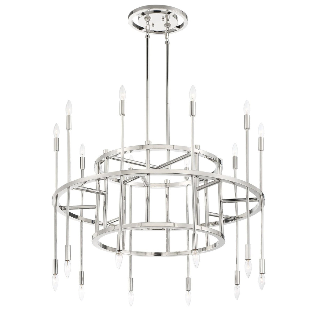 Candle chandelier - Rumi Arc for dining room view 1