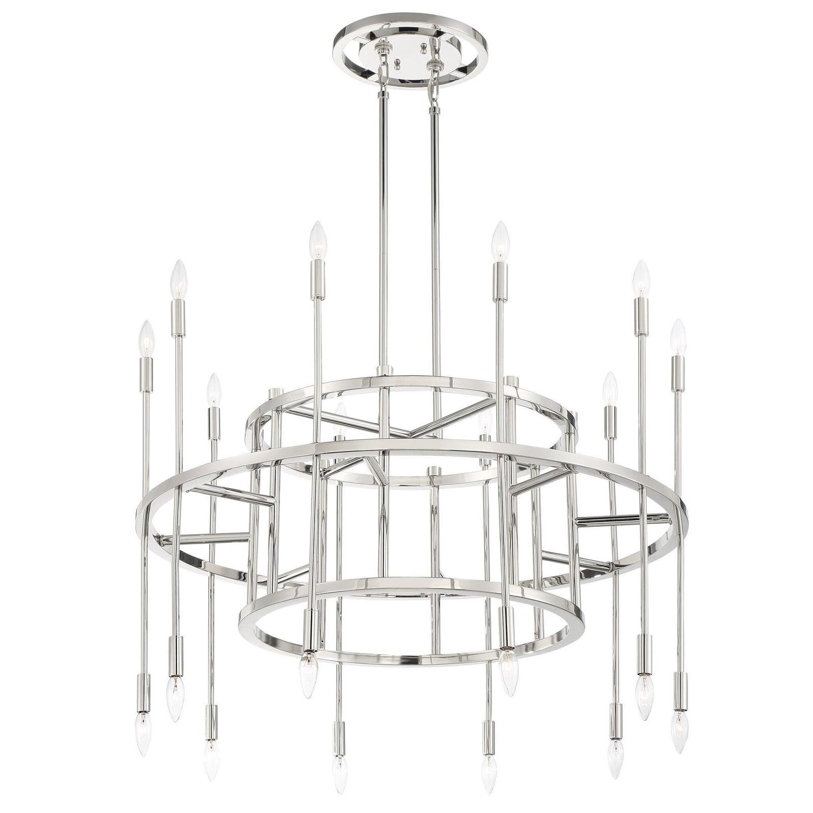 Candle chandelier - Rumi Arc for dining room view 1