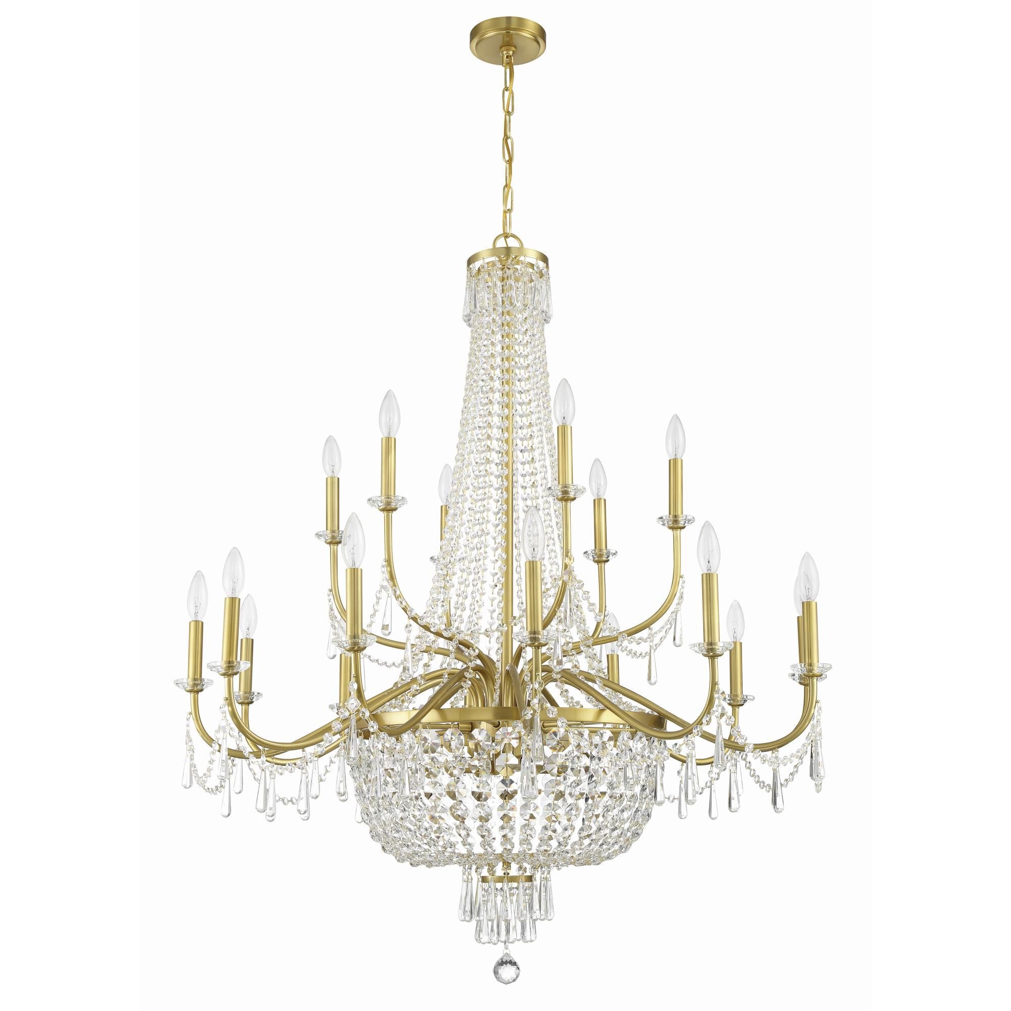 Candle chandelier - Verona Arc for dining room view 4