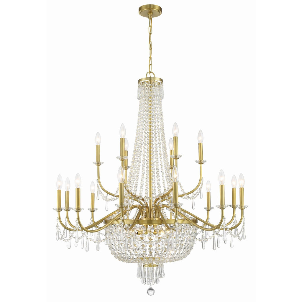 Candle chandelier - Verona Arc for dining room view 6