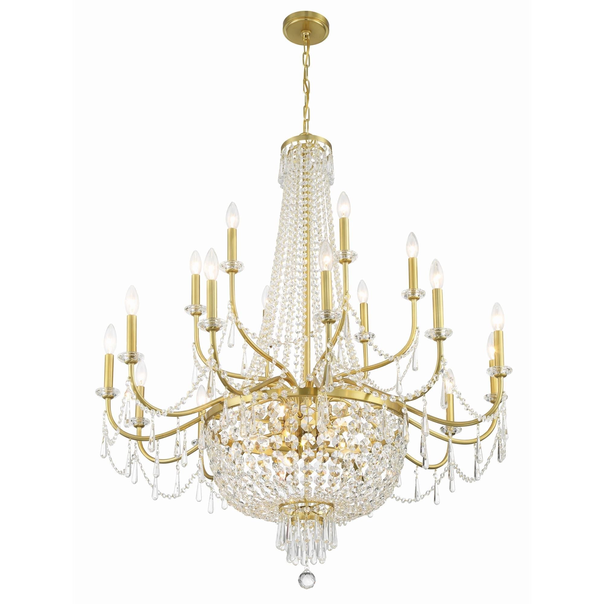Candle chandelier - Verona Arc for dining room view 5