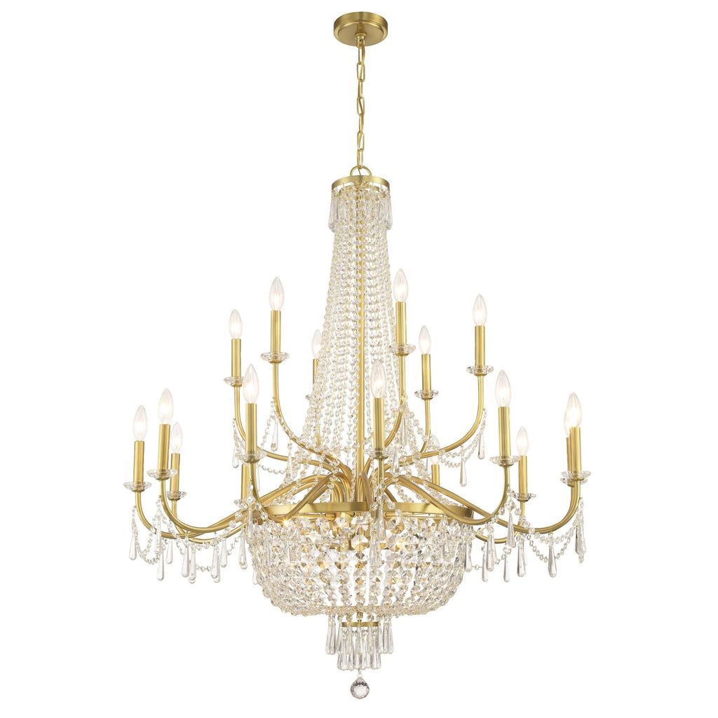 Candle chandelier - Verona Arc for dining room view 7