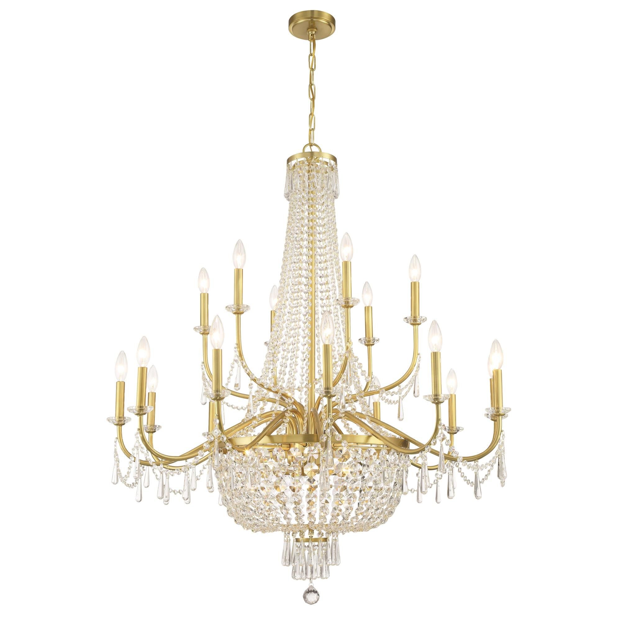 Candle chandelier - Verona Arc for dining room view 7