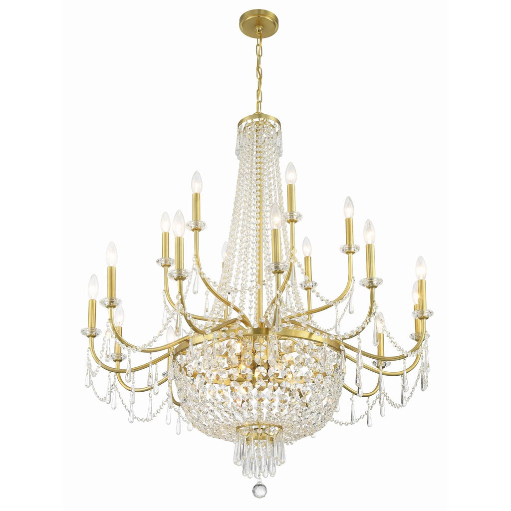 Candle chandelier - Verona Arc for dining room view 3