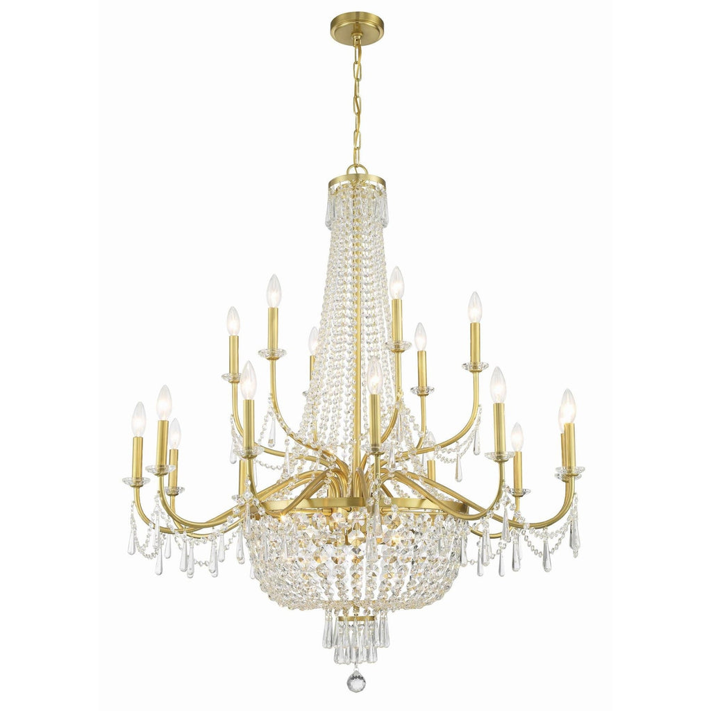 Candle chandelier - Verona Arc for dining room view 1