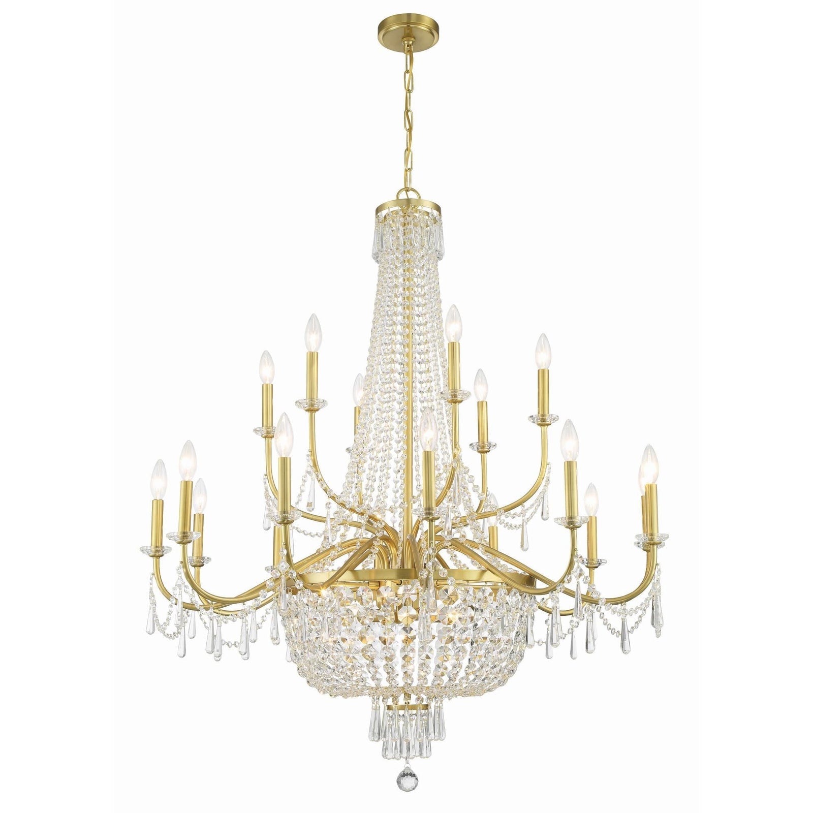 Candle chandelier - Verona Arc for dining room view 1
