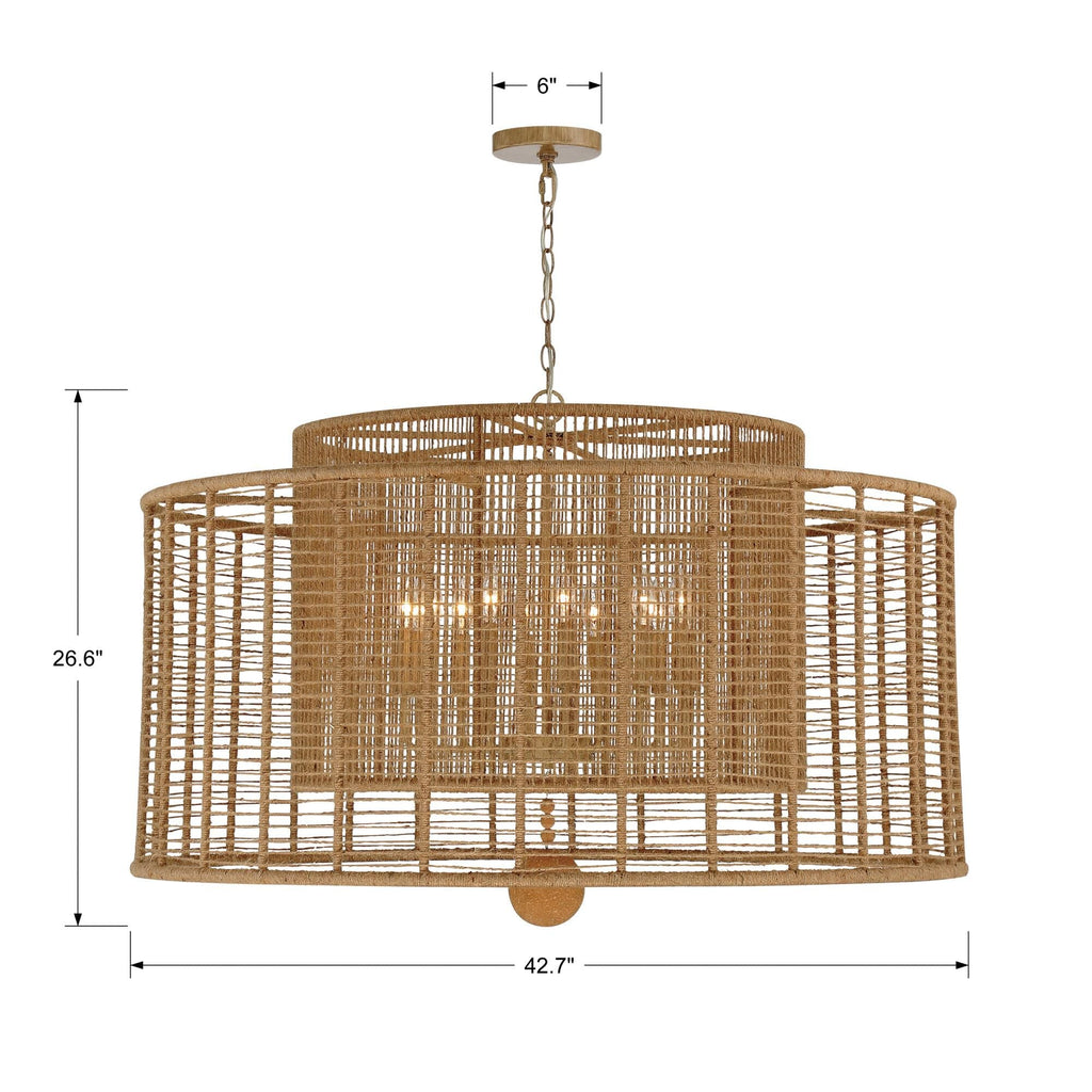 Candle chandelier - Sable Arc for dining room view 4