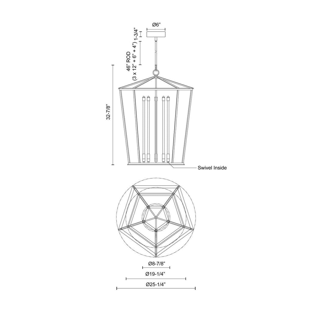 Marni 18 Head LED Multi Pendant
