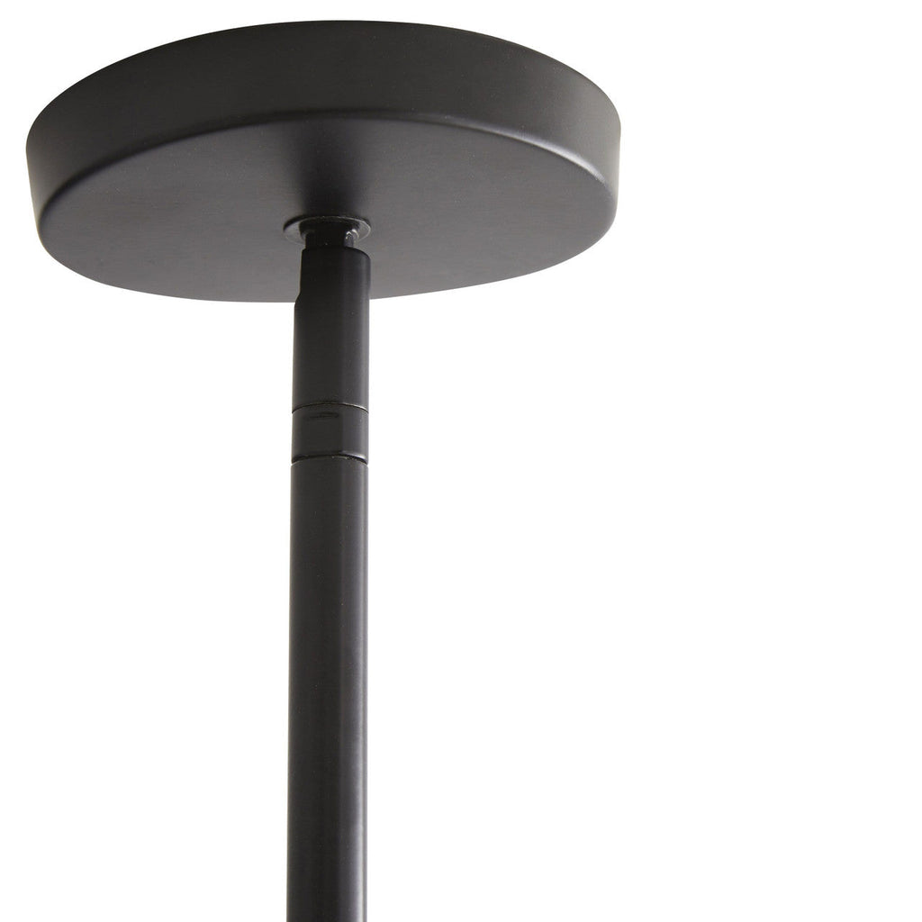 Black Rattan chandelier - Ion Gleam for dining room view 7