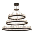 128-Light 42 in. LED Chandelier - Kestrel Arc for dining room view 1