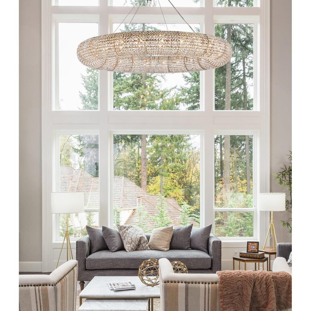 24-Light 59 in. Chandelier - Galen Arc for dining room view 8