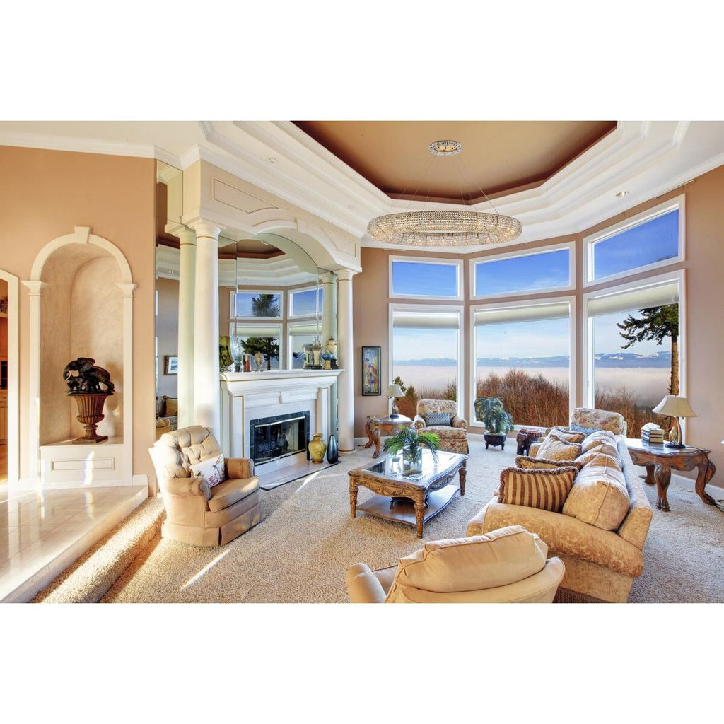 30-Light 71 in. Chandelier - Dorian Arc for dining room view 2
