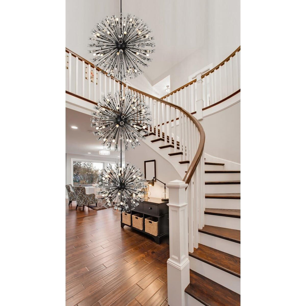 Candle chandelier - Keira Arc for dining room view 2