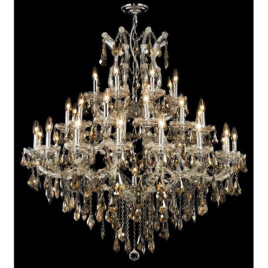 Candle chandelier - Talia Arc for dining room view 1