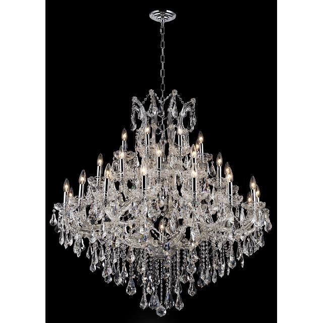 Candle chandelier - Talia Arc for dining room view 3