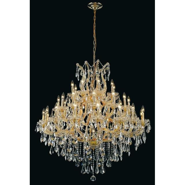Candle chandelier - Talia Arc for dining room view 2