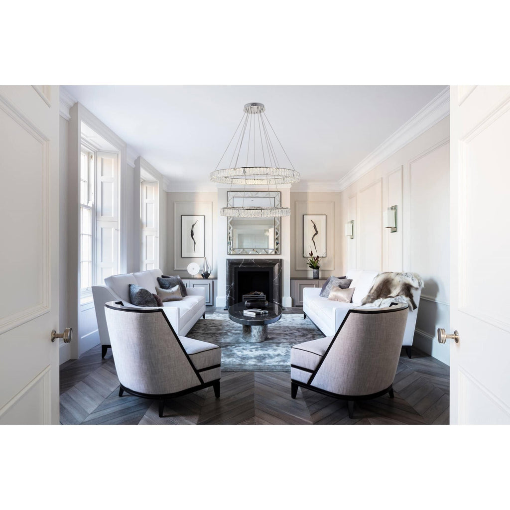 1-Light 42 in. LED Chandelier - Ion Arc for dining room view 10